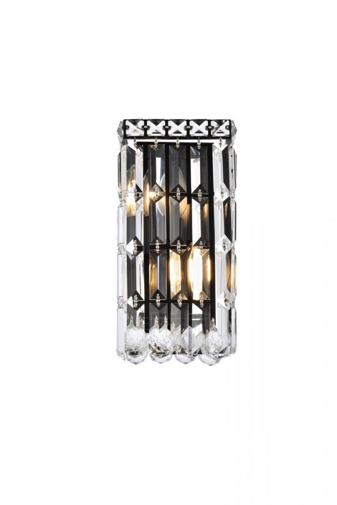 MaxIme 6 Inch Black Wall Sconce