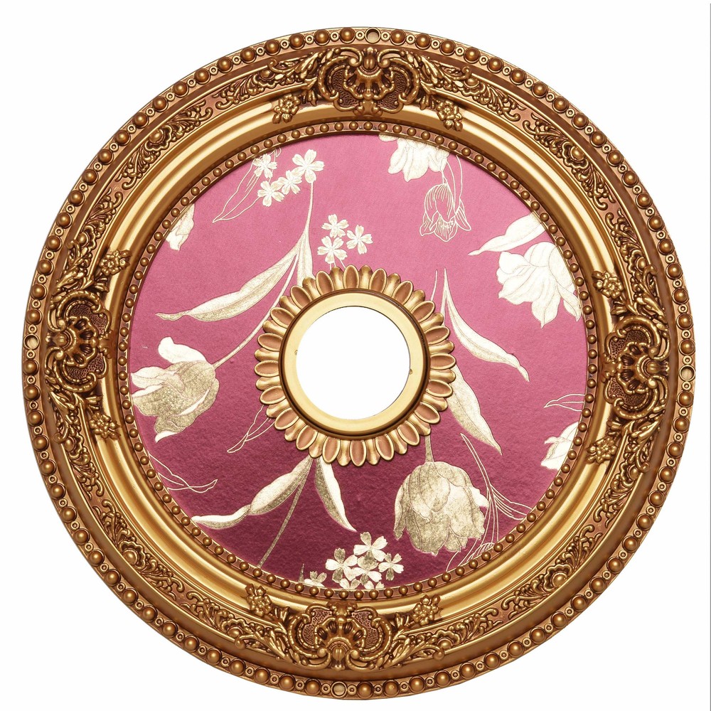 24 in. Ceiling Medallion in French Gold