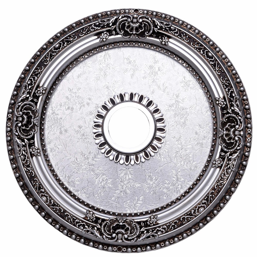 24 in. Ceiling Medallion in Pewter
