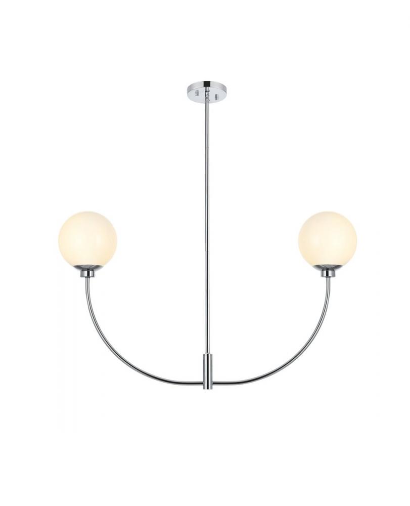 Nyomi 36 Inch Chandelier in Chrome