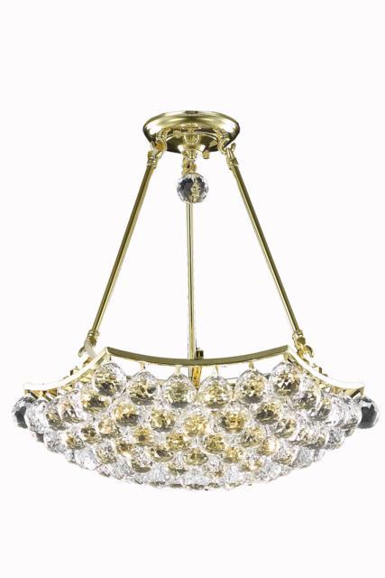 Corona 3 light Gold Pendant Clear Swarovski® Elements Crystal