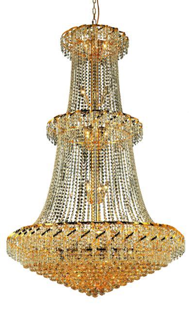 Belenus 32 light Gold Chandelier Clear Spectra® Swarovski® Crystal