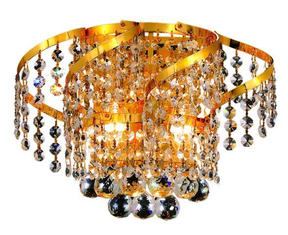 Belenus 2 light Gold Wall Sconce Clear Elegant Cut Crystal