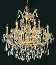 Elegant 2801D27G/RC - Maria Theresa 13 Light Gold Chandelier Clear Royal Cut Crystal