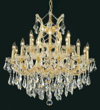 Elegant 2801D30G/RC - Maria Theresa 19 Light Gold Chandelier Clear Royal Cut Crystal