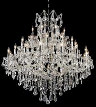 Elegant 2801G44C/RC - Maria Theresa 37 Light Chrome Chandelier Clear Royal Cut Crystal