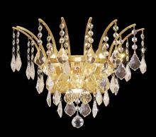 Elegant 8033W16G/RC - Victoria 3 Light Gold Wall Sconce Clear Royal Cut Crystal