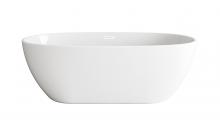 Elegant BT10767GW-WHT - Bathtub 66.9"30.7"24.0" GW with WHT drain kit