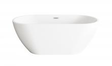 Elegant BT30359GW-PCH - Bathtub 59.1 x 29.5 x 23 GW with PCH drain kit
