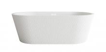Elegant BT30767GW-WHT - Bathtub 66.9 x 29.5 x 22.8 Glossy White