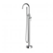 Elegant FAT-8001PCH - Steven Floor Mounted Roman Tub Faucet with Handshower in Chrome