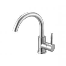 Elegant FAV-1003BNK - Louis Single Hole Single Handle Bathroom Faucet in Brushed Nickel