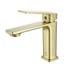 Elegant FAV-1004BGD - Lena Single Hole Single Handle Bathroom Faucet in Brushed Gold