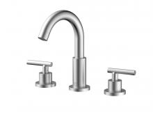 Elegant FAV-1009BNK - Leah 8 Inch Widespread Double Handle Bathroom Faucet in Brushed Nickel