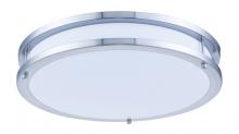 Elegant LDCF3201 - LED Surface Mount L:16 W:16 H:3 25w 1750lm 3000k Frosted White and Nickel Finish Acrylic Lens