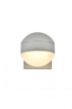 Elegant LDOD4011S - LED Wall Sconce D5''E6.5''H5.5'' Silver
