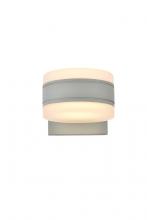 Elegant LDOD4012S - LED Wall Sconce D5''E6.5''H5.5'' Silver