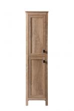 Elegant SC011665NT - 16 Inch Wide Bathroom Linen Storage Freestanding Cabinet in Natural Oak