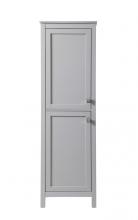 Elegant SC012065GR - 20 Inch Wide Bathroom Linen Storage Freestanding Cabinet in Grey