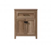 Elegant SC012430NT - 24 Inch Wide Bathroom Storage Freestanding Cabinet in Natural Oak