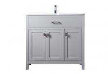 Elegant VF28836GR - 36 Inch Single Bathroom Vanity in Grey