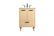 Elegant VF47024MMP - 24 inch bathroom vanity in Maple