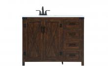 Elegant VF90242EX - 42 Inch Single Bathroom Vanity in Expresso