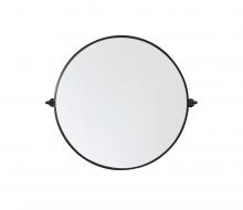 Elegant MR6B24SIL - Round Pivot Mirror 24 Inch in Silver