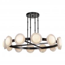Alora Lighting CH320050UBAR-UNV - Alonso 50-in Urban Bronze/Alabaster LED Chandeliers