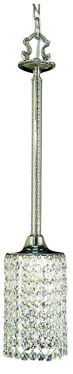 1-Light Polished Silver Princessa Pendant