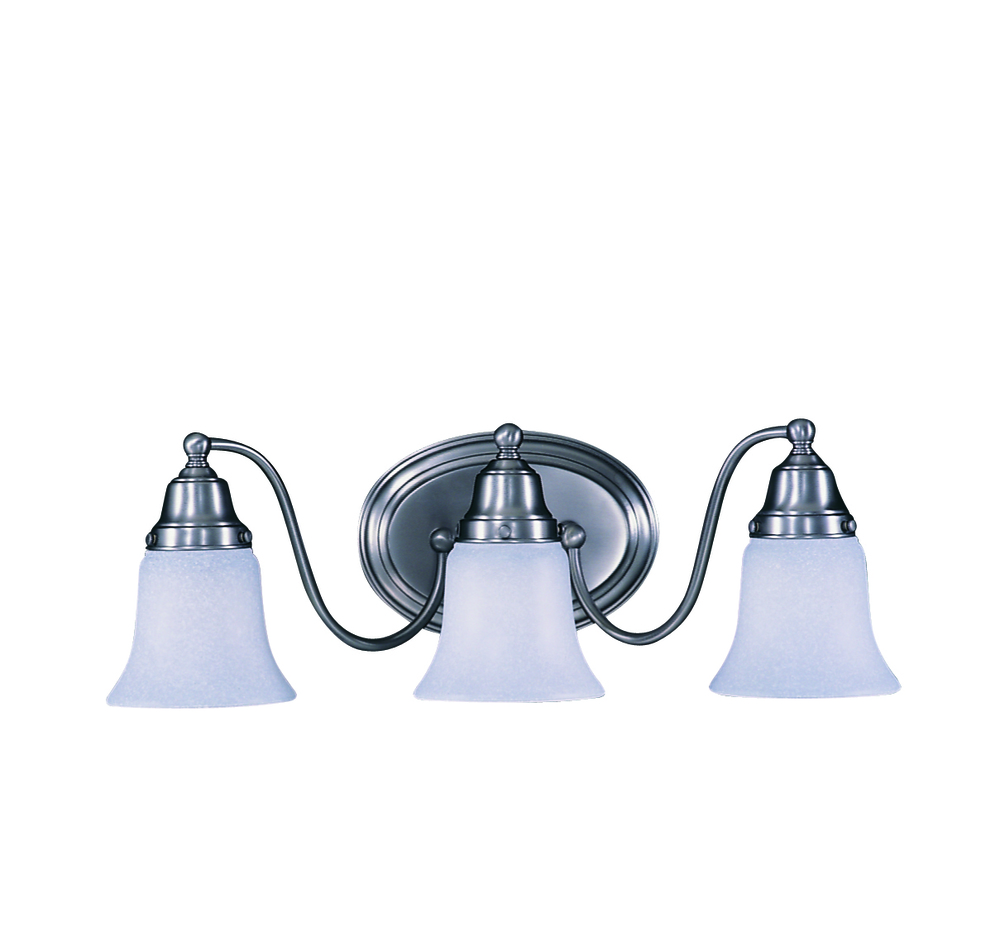 3-Light Polished Nickel Magnolia Sconce