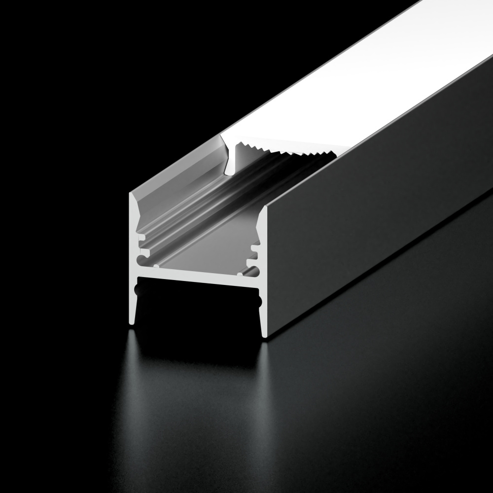 Channel Bundle, A1, 90 in., White, 2 Fully Diffused Covers, 2 open end caps, 2 slotted end cap