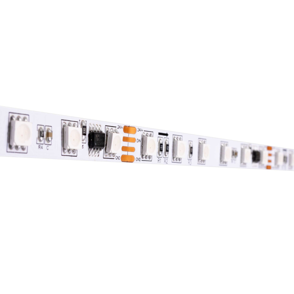 DAZZLE PIXEL RGB LED Tape Light, 24V, RGB, 6 LED Pixel, 100 ft. Spool