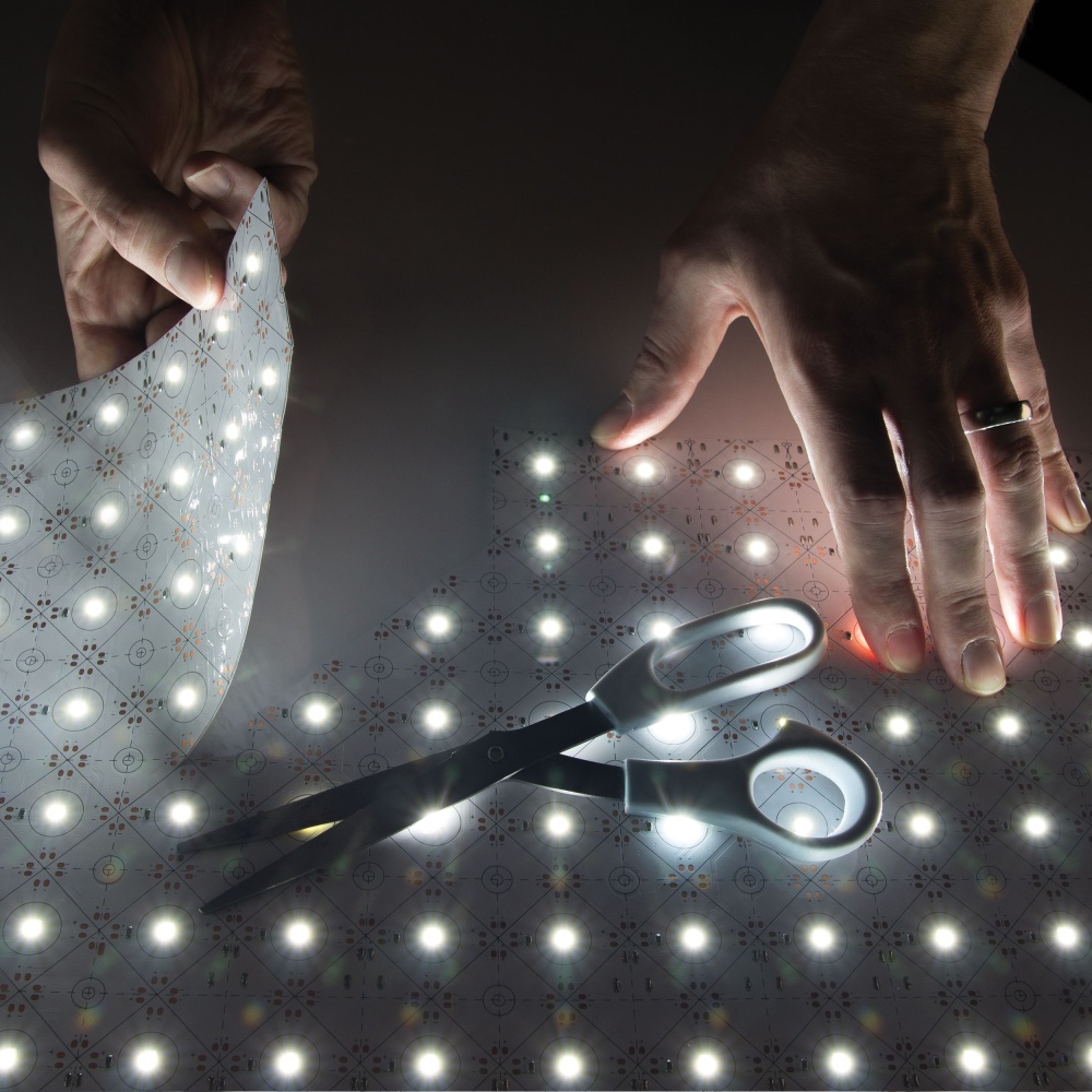 PURALIGHT FLEX Sheet, 24V, 3500K, 20x9 inch, 15W, 120 Degree Beam Angle
