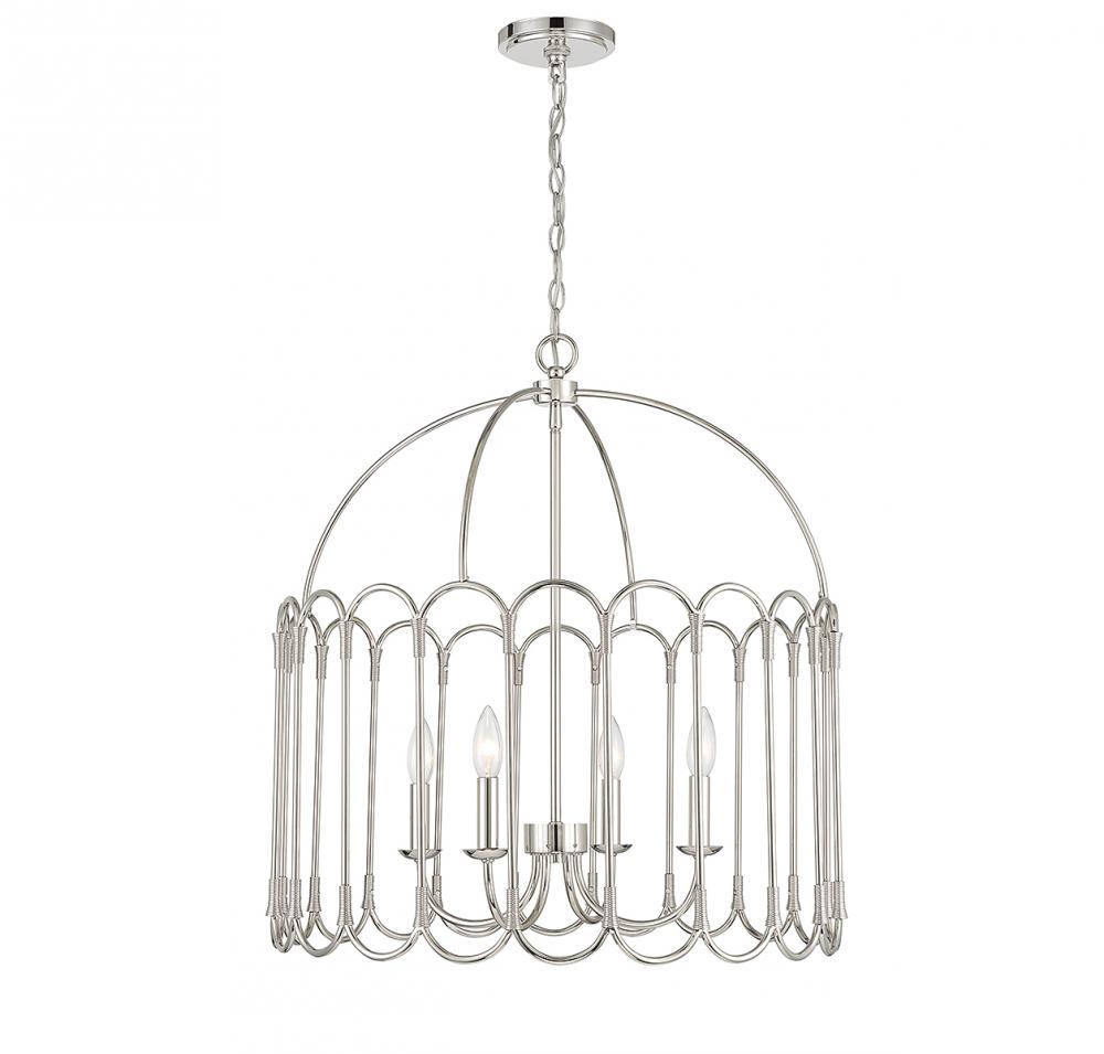 4 LT Pendant in Polished Nickel