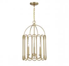 Savoy House Meridian M30011NB - 3-light Pendant In Natural Brass