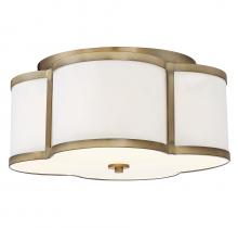 Savoy House Meridian M60020NB - 3-Light Ceiling Light in Natural Brass