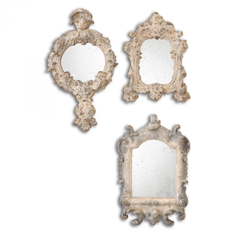 Uttermost Rustic Artifacts Reflection Mirrors, S/3