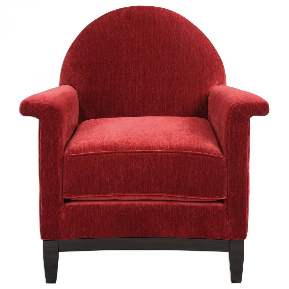 Uttermost Sheelah Cherry Red Accent Chair