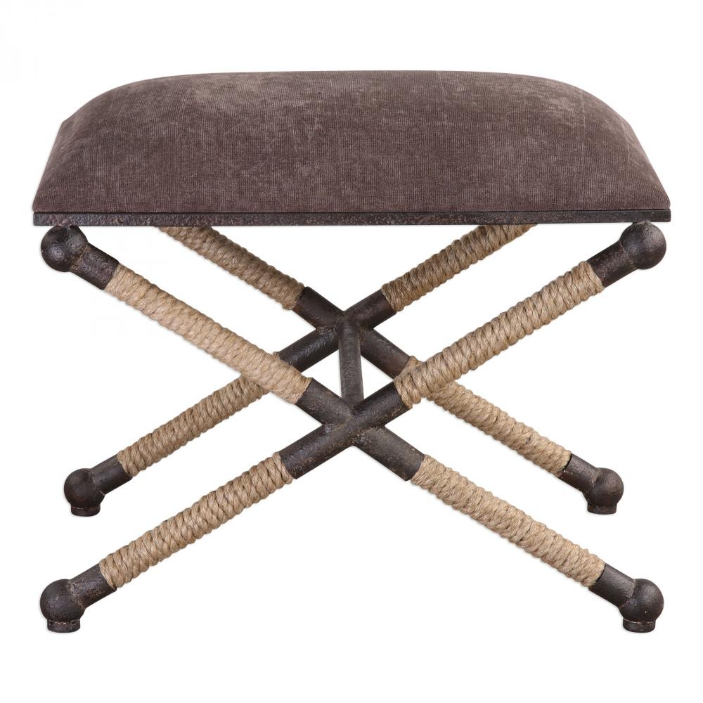 Uttermost Evert Taupe Brown Accent Stool