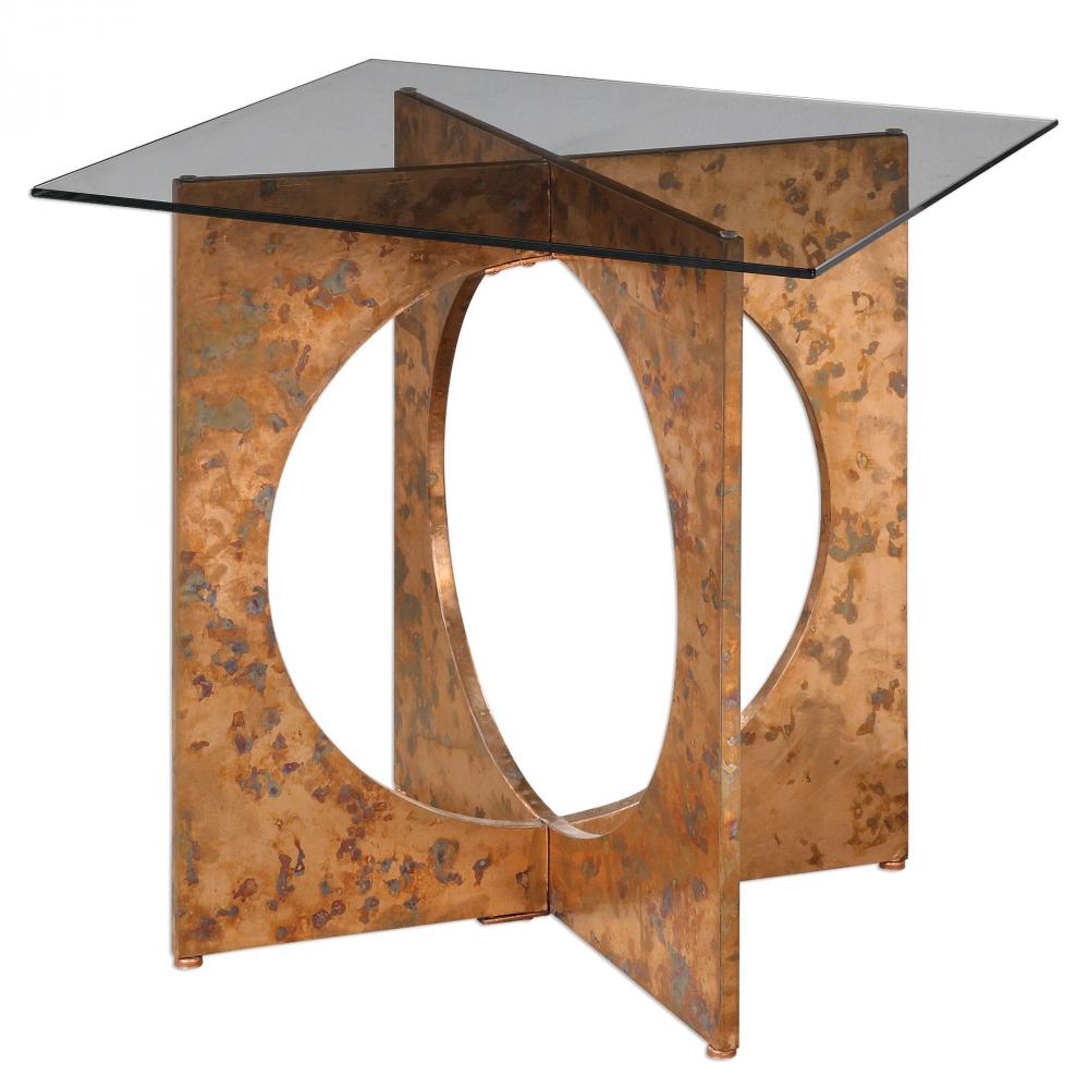 Uttermost Darry Copper Accent Table