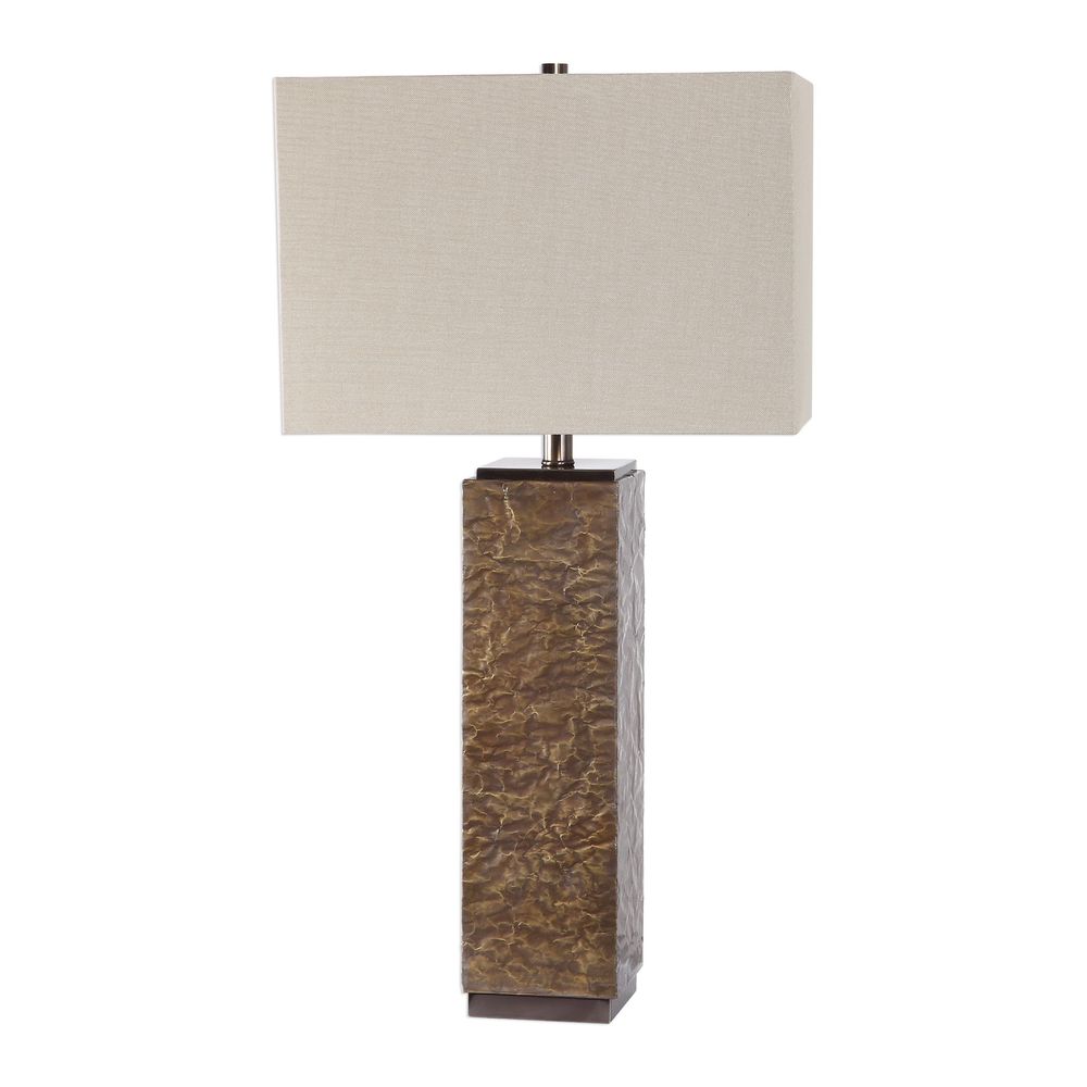 Uttermost Naiser Crumpled Copper Table Lamp