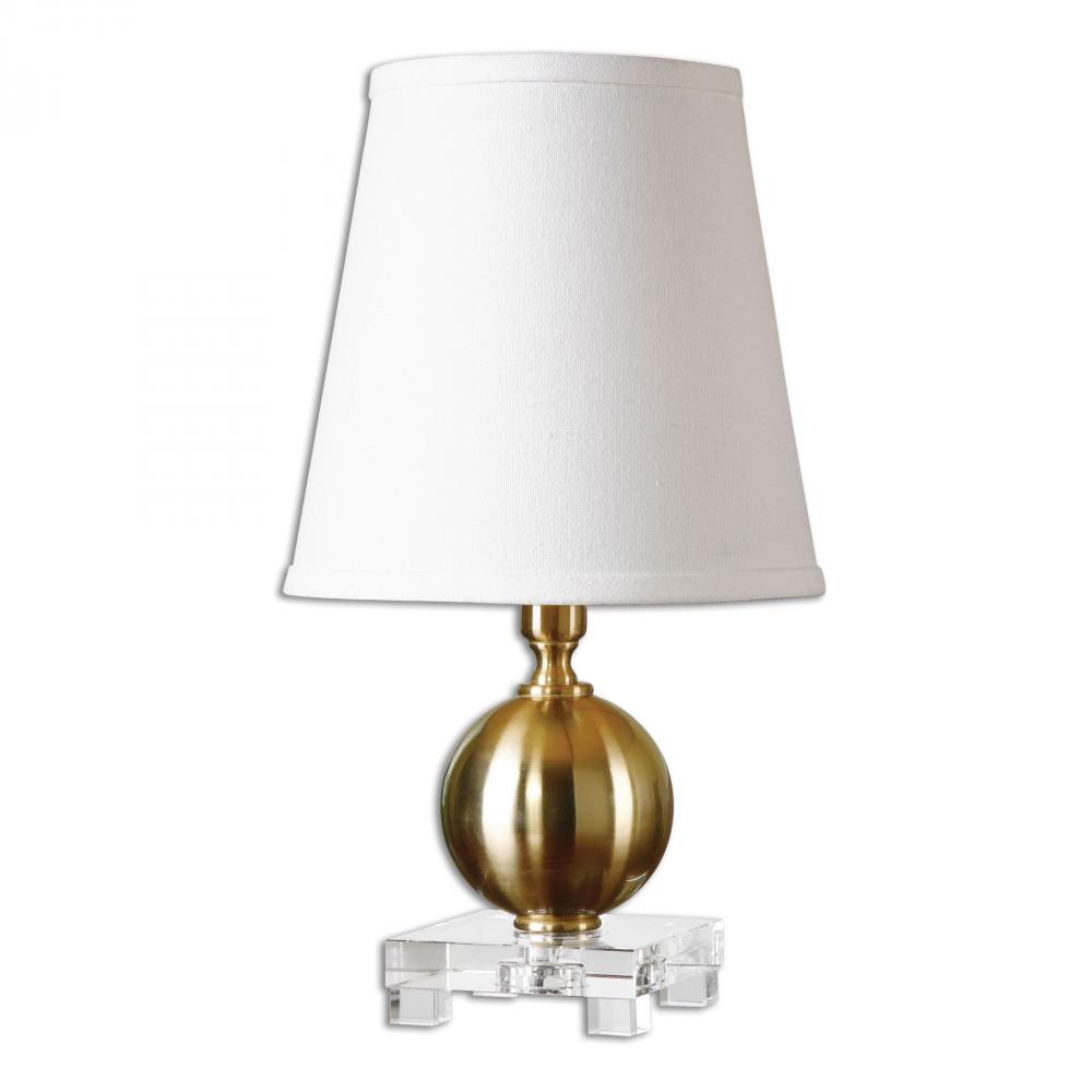Uttermost Laton Mini Brushed Brass Table Lamp