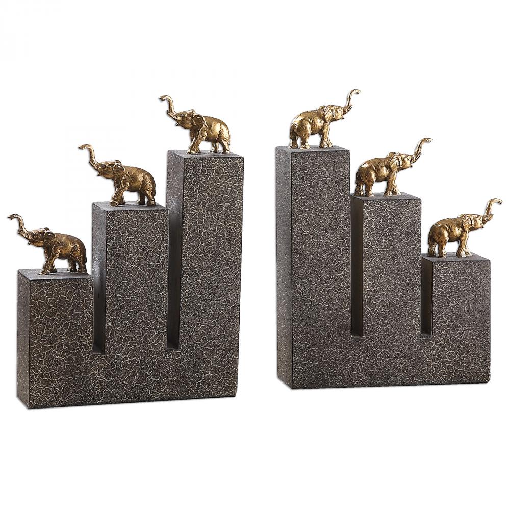 Uttermost Elephant Bookends, S/2