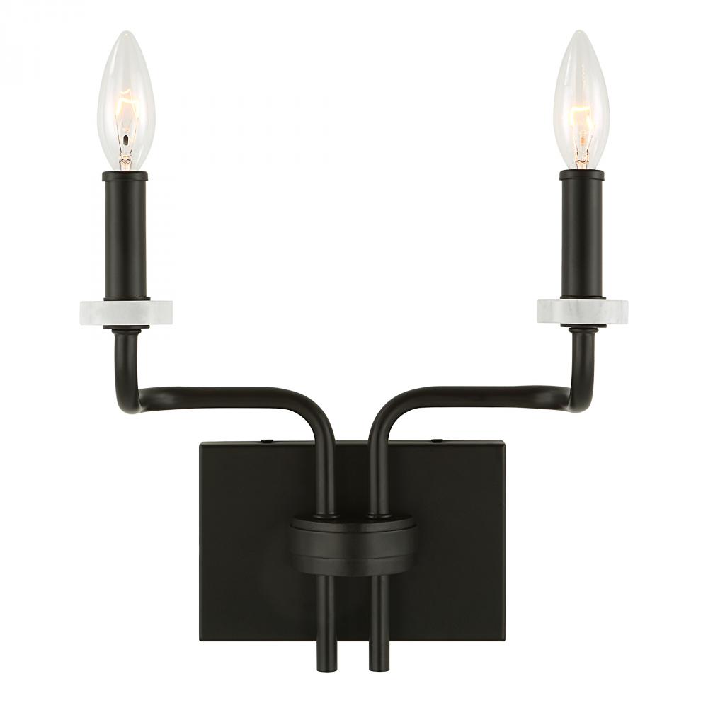 Uttermost Ebony Elegance 2 Light Sconce