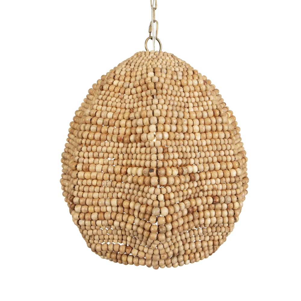 Uttermost Kauri 1 Light Wooden Bead Pendant
