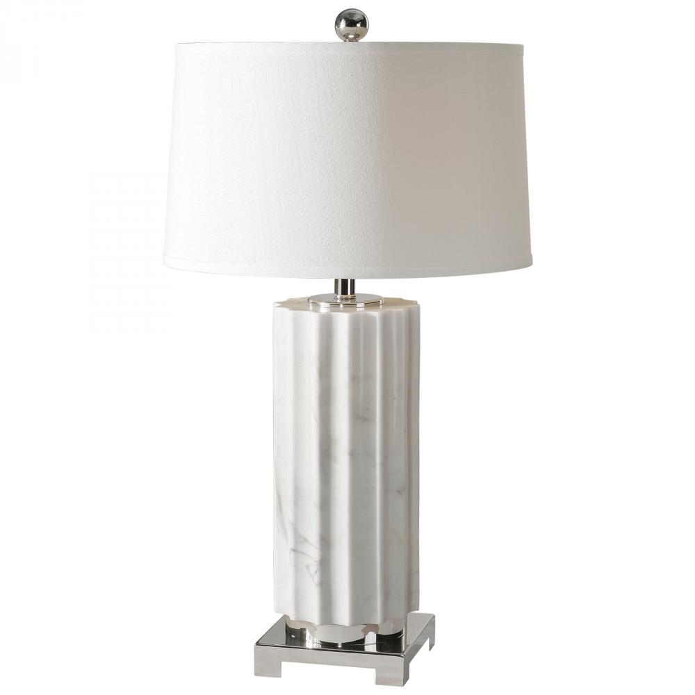 Uttermost Castorano White Marble Lamp