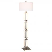 Uttermost 30148 - Uttermost Link Brushed Gold Floor Lamp