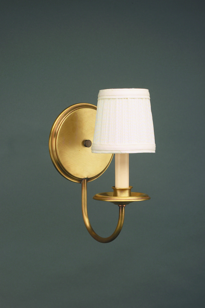 Wall Sconce Dark Brass 1 Candelabra Socket Eggshell Shade