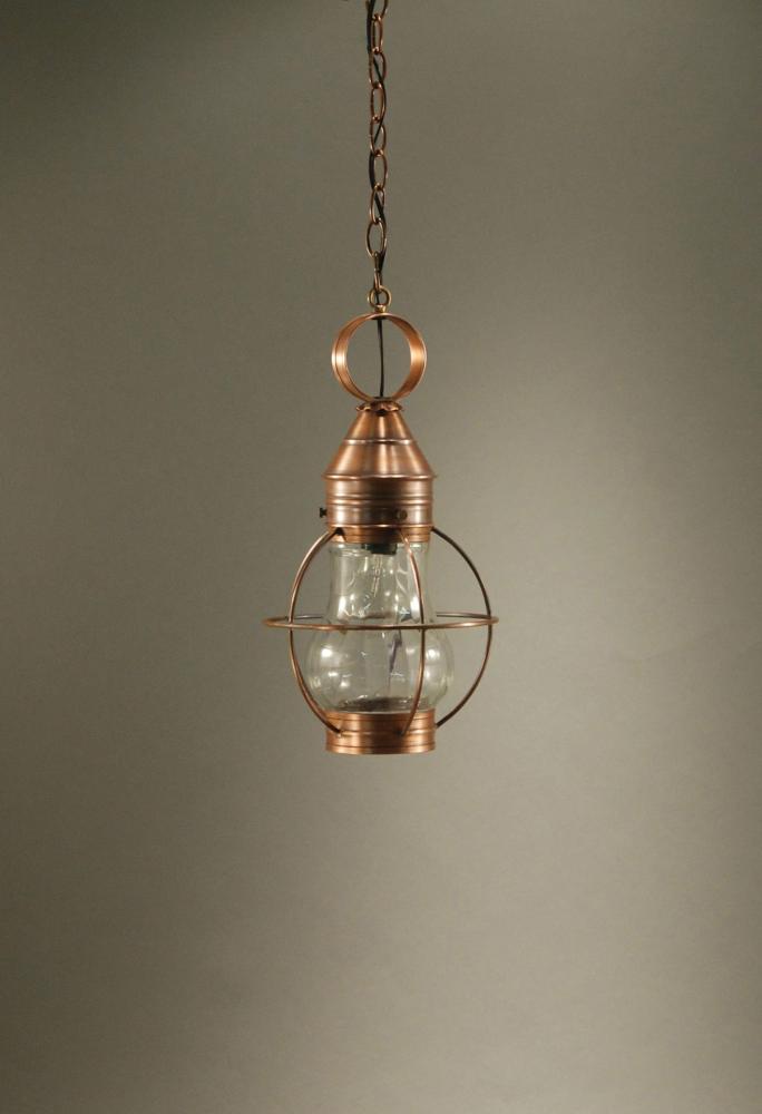 Caged Pear Hanging Dark Brass Medium Base Socket Clear Glass